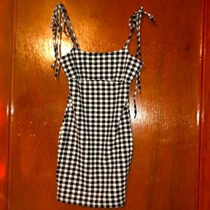 Checker mini dress